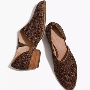 Madewell Lucie Asymmetrical Calf Hair Flats